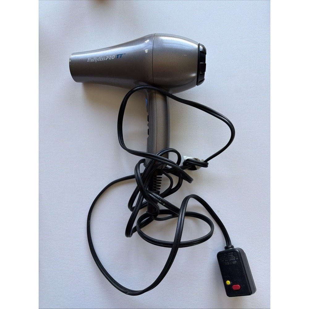 Babyliss Pro TT Tourmaline Titanium 5000 1900W Hair Dryer Silver **See Descri